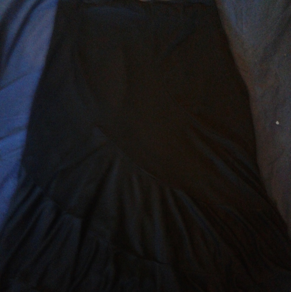 Black maxi skirt